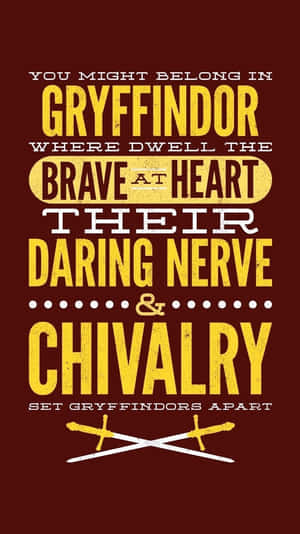 The Gryffindor Colors Are Full Of Magic And Courage. Wallpaper