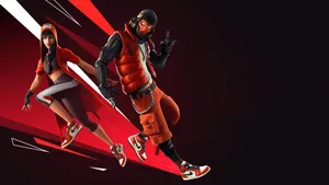 The Iconic And Classic Red Jordan Shoes Wallpaper