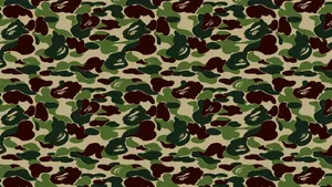 The Iconic Bape Green Camo Never Goes Out Of Style Wallpaper