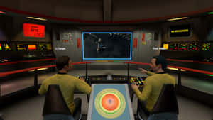 The Iconic Bridge Of The Uss Enterprise Wallpaper