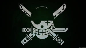 The Iconic Jolly Roger Flag Of Zoro, The Legendary Pirate And One Of The Main Characters Of The Popular Anime 