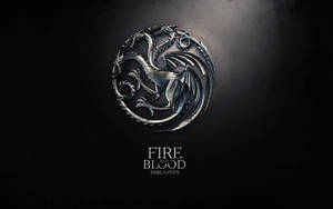 The Iconic Logo Of The Popular Fantasy Series, Game Of Thrones. Wallpaper