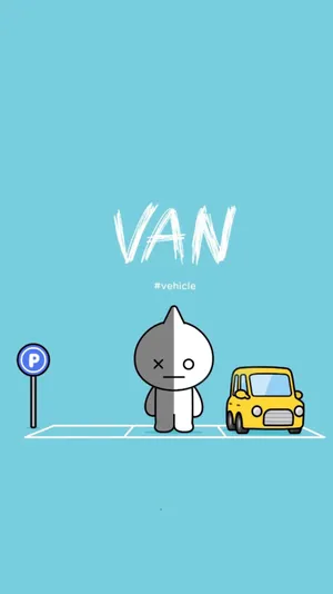 The Iconic Van Bt21 Cruising On Its Journey! Wallpaper