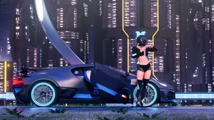 The Illuminating Bugatti Wallpaper