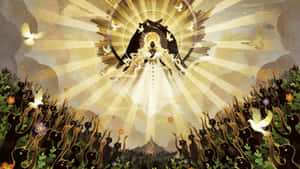 The Image Of The Angel Of The Sun Wallpaper
