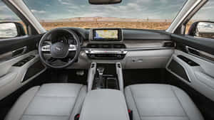 The Interior Of A 2020 Kia Sorento Wallpaper