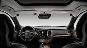 The Interior Of A Volvo Xc90 Wallpaper