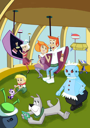 The Jetsons Family Fan Art Wallpaper