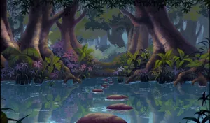 The Jungle Book Swamp Art Wallpaper