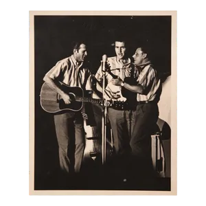 The Kingston Trio 1970 Stage Performance Wallpaper