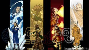 The Last Airbender, Uniting The Four Elements Wallpaper