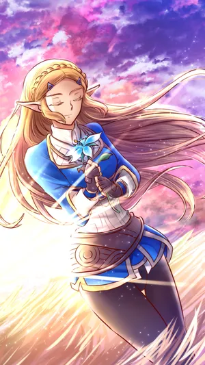 The Legend Of Zelda Iphone Princess Wallpaper