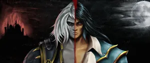 The Legendary Father And Son Duo From Castlevania Wallpaper
