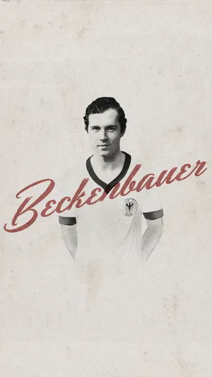 The Legendary Franz Beckenbauer In Digital Art Wallpaper