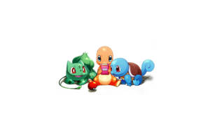 The Legendary Kanto Pokemon - Bulbasaur, Charmander And Squirtle Wallpaper