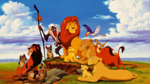 The Lion King Pride Rock Gathering Wallpaper