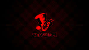 The Logo For The Popular Video Game, Persona 5 Wallpaper