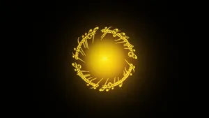 The Lord Of The Rings Logo On A Black Background Wallpaper