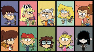 The Loud House Siblings Collage Wallpaper