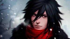 The Madara 'winter' Fan Art Captures The Beauty Of The Snowy Landscapes Wallpaper