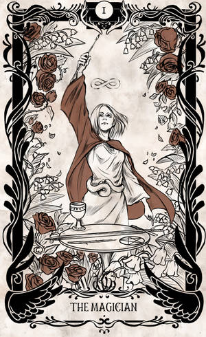 The Magician Tarot Card By Sarah Mcfly Wallpaper