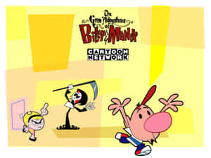 The Main Characters Of The Grim Adventures Of Billy & Mandy Surrounded By A Dark, Menacing Atmosphere. Wallpaper