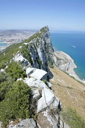 The Majestic Rock Of Gibraltar Wallpaper