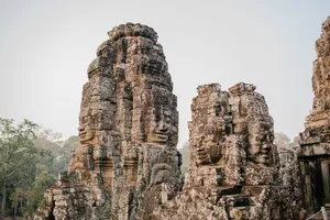The Majestic Ruins Of Angkor Thom Wallpaper