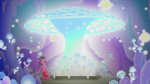 The Midnight Gospel Glowing Mushroom Wallpaper