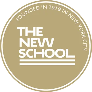 The New School Gold University Seal Wallpaper