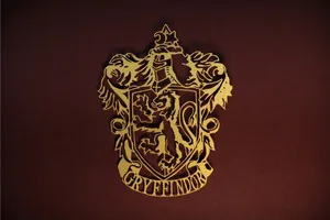 The Official Flag Of The Hogwarts House Of Gryffindor Wallpaper