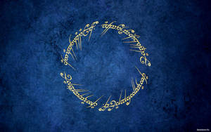 The One Ring With Its Elvish Inscription Wallpaper