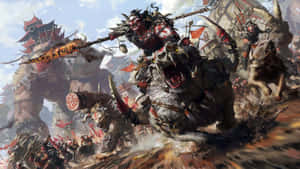 The Orc Wolf Riders In Wow 4k Wallpaper