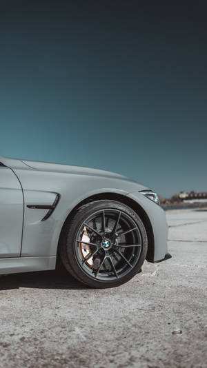 The Perfect View Of A Gray Bmw Car Wallpaper