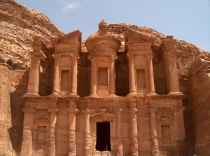 The Petra Monastery In Jordan Wallpaper