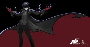 The Power Of Rebellion - Persona 5 Logo Wallpaper