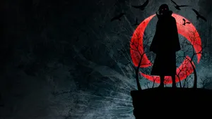 The Powerful Mangekyou Sharingan Of Itachi Uchiha From Akatsuki Wallpaper