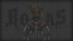The Powerful Roxas Of Kingdom Hearts Wallpaper