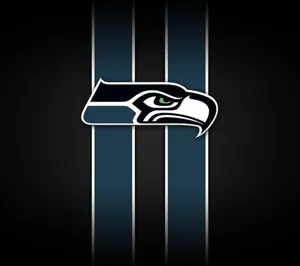 The Powerful Seattle Seahawks Logo In Black Aesthetic Mode Wallpaper