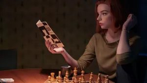 The Queen's Gambit Beth Studies Wallpaper