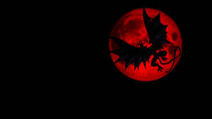 “the Red Moon Rises Over Devilman Crybaby” Wallpaper