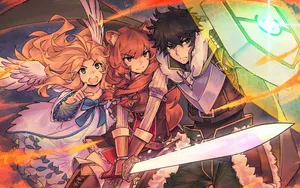 The Rising Of The Shield Hero Digital Drawing Wallpaper