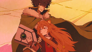 The Rising Of The Shield Hero Iwatani And Raphtalia Wallpaper