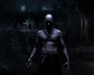 The Royal Family Of Vampire Nosferatu In An Ancient Cemetery Wallpaper