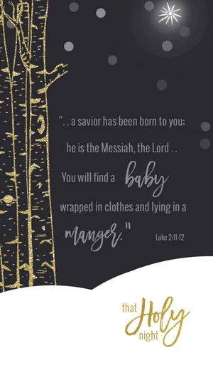 The Savior Has Been Born To You, The Messiah, The Baby, The Holy Night Wallpaper