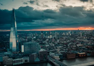 The Shard Under Gloomy Skies Wallpaper