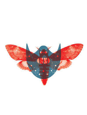 The Silence Of The Lambs Mask And Moth Wallpaper