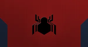 The Spider Man Logo Adorns The Iconic Red And Blue Suit Worn By The Classic Superhero. Wallpaper