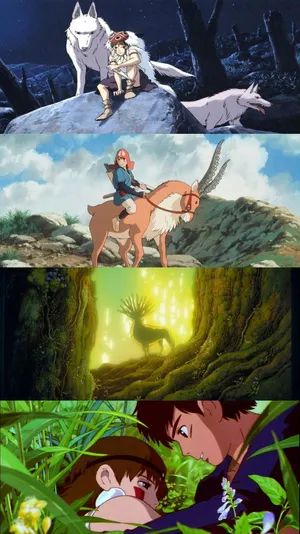 “the Spirit Of Nature Found In Studio Ghibli's Princess Mononoke” Wallpaper