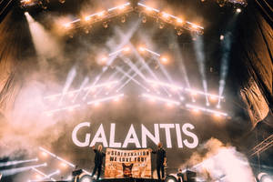 The Swedish Duo Galantis Warming Up The Crowd At The World Famous Lollapalooza Music Festival. Wallpaper